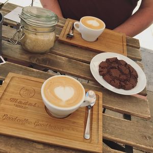 Cappuccino and Cookie  at Madal Cafe in Budapest