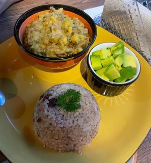 Sweet potato and lentils with coconut   at Jamaiquita in Medellin