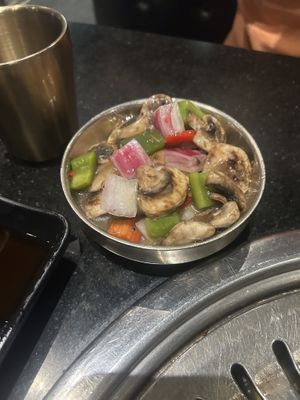Mushroom salad at Master Kim's Korean BBQ  in Las Vegas
