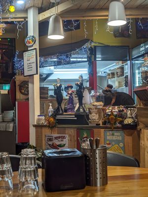 Decor at El Mexicano Zapata in Hamilton