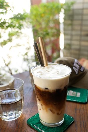 vegan salt coffee at PhinHolic in Hue