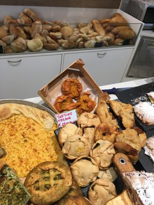 Vegan pies  at Panificio Delrio Michele in La Spezia