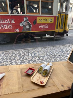 The restaurant is on the Tram 28 line at Cultivate  in Lisbon