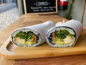 Tofu burrito with crunch at Cultivate  in Lisbon