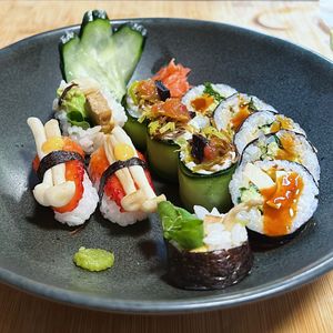 Vegan sushi at Cultivate  in Lisbon