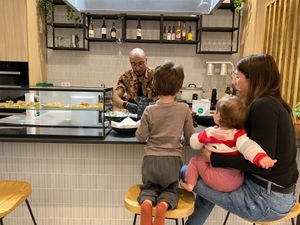 Option to sit at the counter at Cultivate  in Lisbon