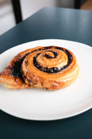 Vegan chocolate swirl at The Artisan Baker in Cheltenham