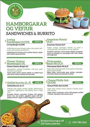  at Loving Vegan  in Hafnarfjordur