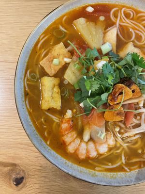Vegan Tom Yum Soup 🍜   at Loving Vegan  in Hafnarfjordur