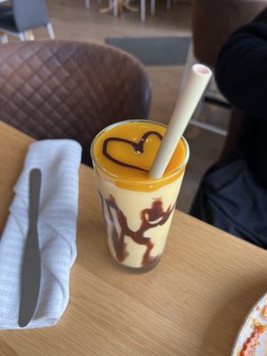 Mango Smoothie (delicious!)  at Loving Vegan  in Hafnarfjordur