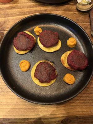 Beetroot kebab  at BlendHouse in Utrecht