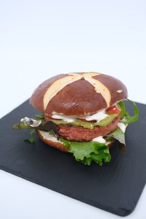 Vegan hamburger   at Migu's Bar in Apulia