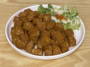 Curry tempeh   at SUPE Vegan - George Town in Penang