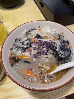 Black noodles ramen   at SUPE Vegan - George Town in Penang