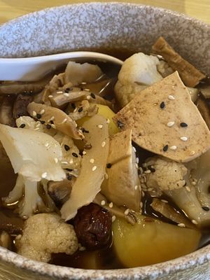 traditional herbal soup  at SUPE Vegan - George Town in Penang