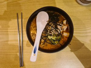 Spicy ramen at SUPE Vegan - George Town in Penang