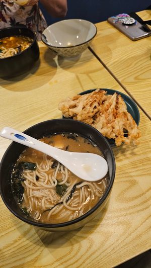 Miso tempura ramen at SUPE Vegan - George Town in Penang