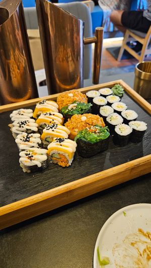 Sushi plate at SUPE Vegan - George Town in Penang