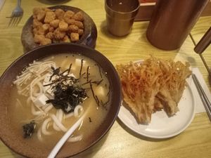 Udon tempura ramen at SUPE Vegan - George Town in Penang
