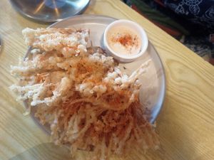 Tempura mushrooms at SUPE Vegan - George Town in Penang
