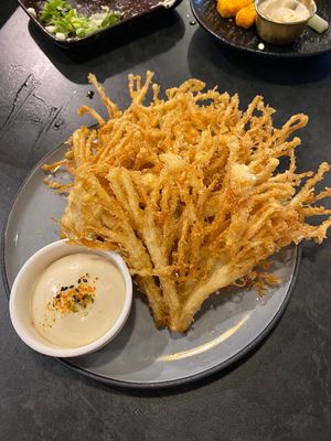 Enoki tempura! 🕺💃  at SUPE Vegan - George Town in Penang