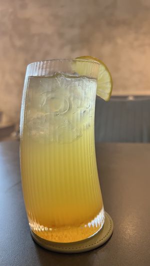 Cold user lemon drink  at SUPE Vegan - George Town in Penang