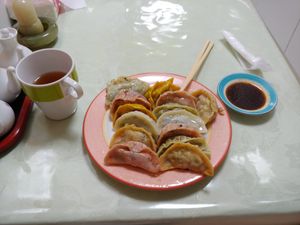 Gyoza lunch (can choose number) at Senjo Handmade Gyoza Shop in Tokyo
