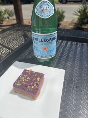 Raspberry cheesecake, yum!  at Urban Deli in Savannah