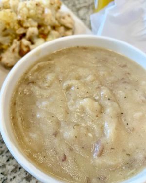 Soup of the day - vegan potato soup, lots of flavor! at Urban Deli in Savannah