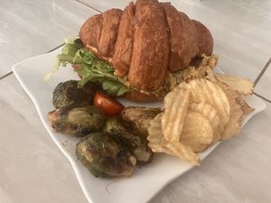 Couldn’t fit that sandwich in my mouth !  at Urban Deli in Savannah