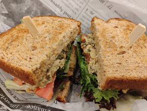 Vegan tuna salad sandwich at Urban Deli in Savannah