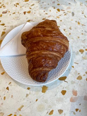 Croissant at Elias Coffee Shop in Prague