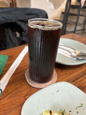 Blueberry cold brew   at Greenr in Panaji