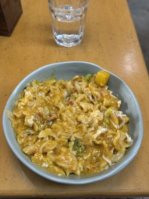 One of the pastas . I forgot which one (I’ve tried them all )this but they are all great   at Greenr in Panaji
