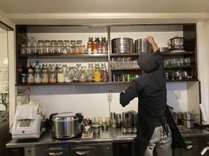 Chef’s kitchen   at MALAYALAM - 南インド料理 マリアラム in Naha