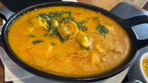 Moqueca de palmito e banana da terra #Veganuary at Terra Brasilis in Rio De Janeiro