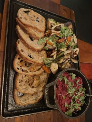 Vegan starter platter  at Terra Brasilis in Rio De Janeiro