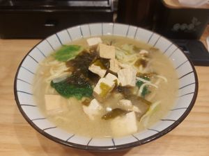 Miso soup at Miao Guanyin - 妙 觀 音 in Taipei