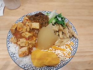 Bibimbap plate at Miao Guanyin - 妙 觀 音 in Taipei