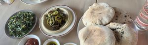 Best pita bread I’ve ever had!  at Safta in Denver