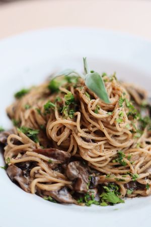 our creamy mushroom pasta at elixis  in South West London