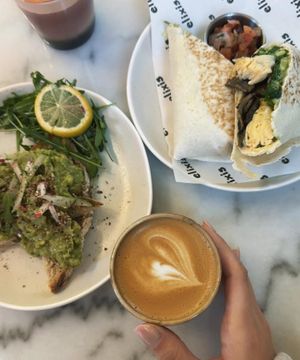 Brunch Spread - avocado toast, breakfast burrito, specialty coffee at elixis  in South West London