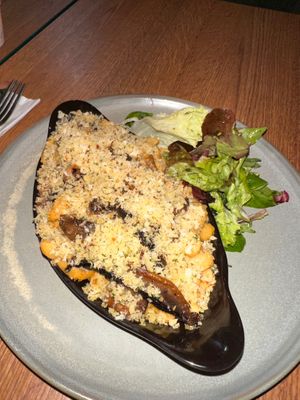 Mac n cheese, with truffle mushrooms. To die for. at Vegivores  in Bournemouth