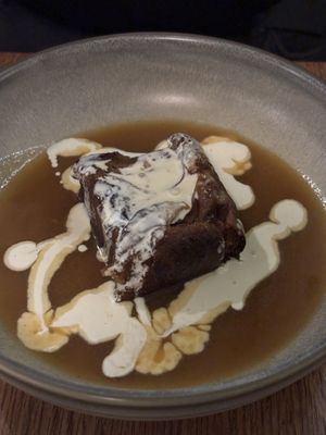 Sticky toffee apple puddingg  at Vegivores  in Bournemouth