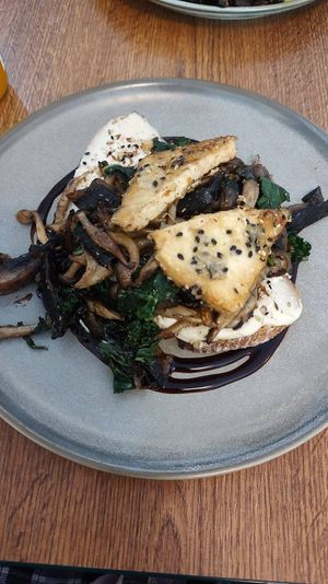 "The Shroomy" with added tofu 😋 at Vegivores  in Bournemouth