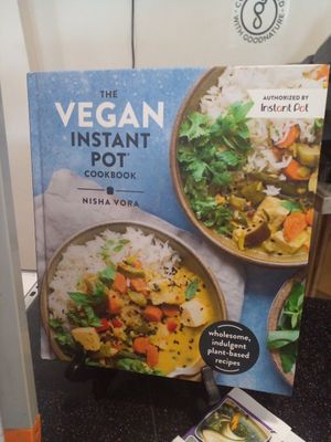 Spotted a vegan cookbook for sale. at Akasha Metaphysical & Vegan Cafe in St Georges