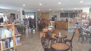 Inside the Venue. at Akasha Metaphysical & Vegan Cafe in St Georges