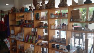 Inside the venue. at Akasha Metaphysical & Vegan Cafe in St Georges