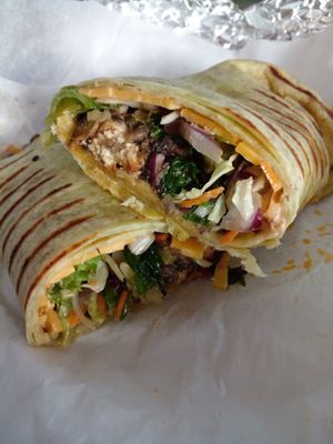 Wrap at Akasha Metaphysical & Vegan Cafe in St Georges