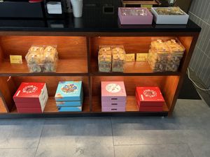 Cooke gift boxess  at Jade Buddha Vegetarian 玉佛寺素斋馆 in Shanghai